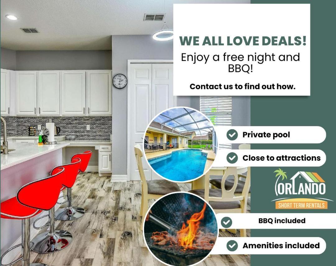 Private Pool, Game Room, Near Disney And Universal!! Орландо Экстерьер фото