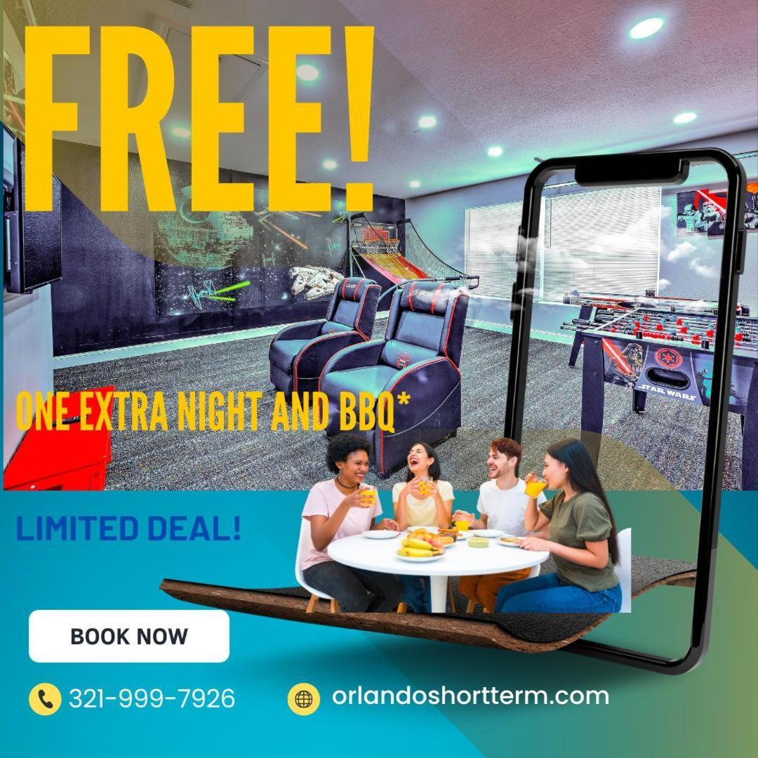 Private Pool, Game Room, Near Disney And Universal!! Орландо Экстерьер фото